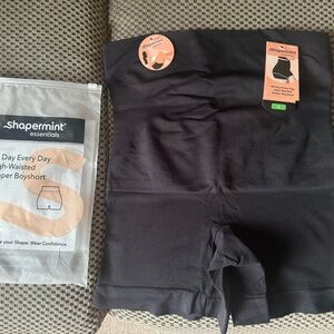 Shapermint All Day Every Day High-Waisted Shaper Boyshort (Large, Black